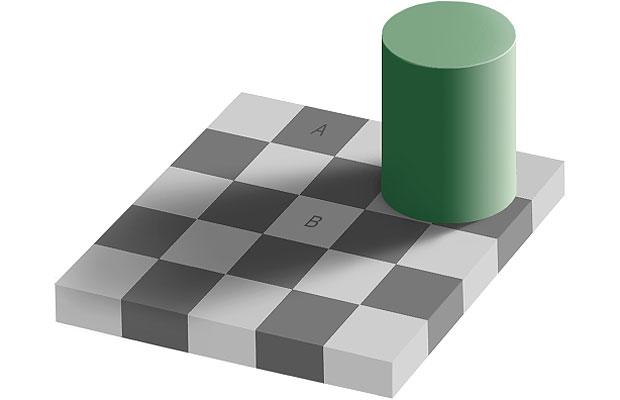 Mis on ruutude A ja B umbkaudsed RGB koodid silma järgi (0=must, 255=valge)?